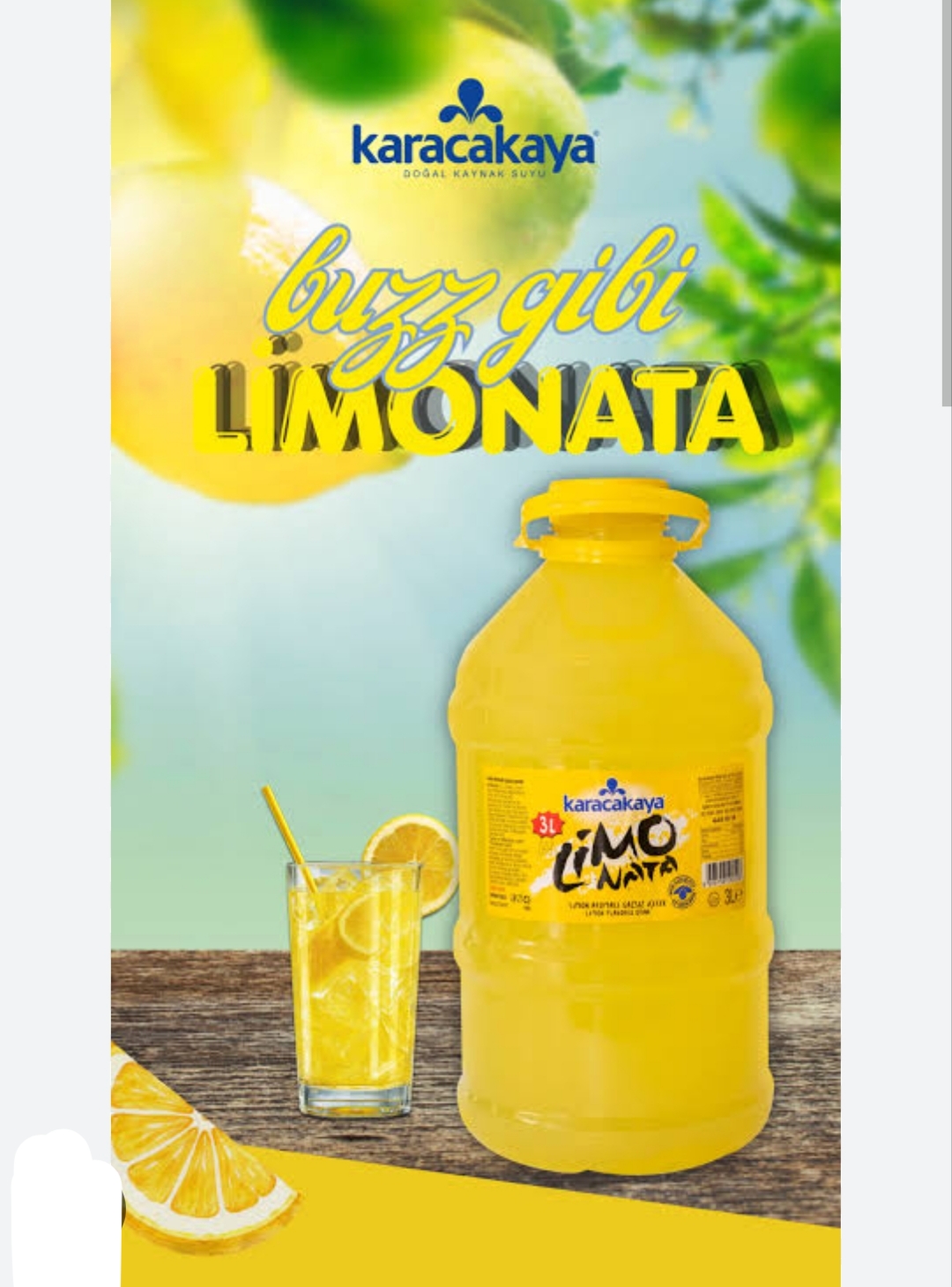 Karacakaya Limonata 3 L 2 Li