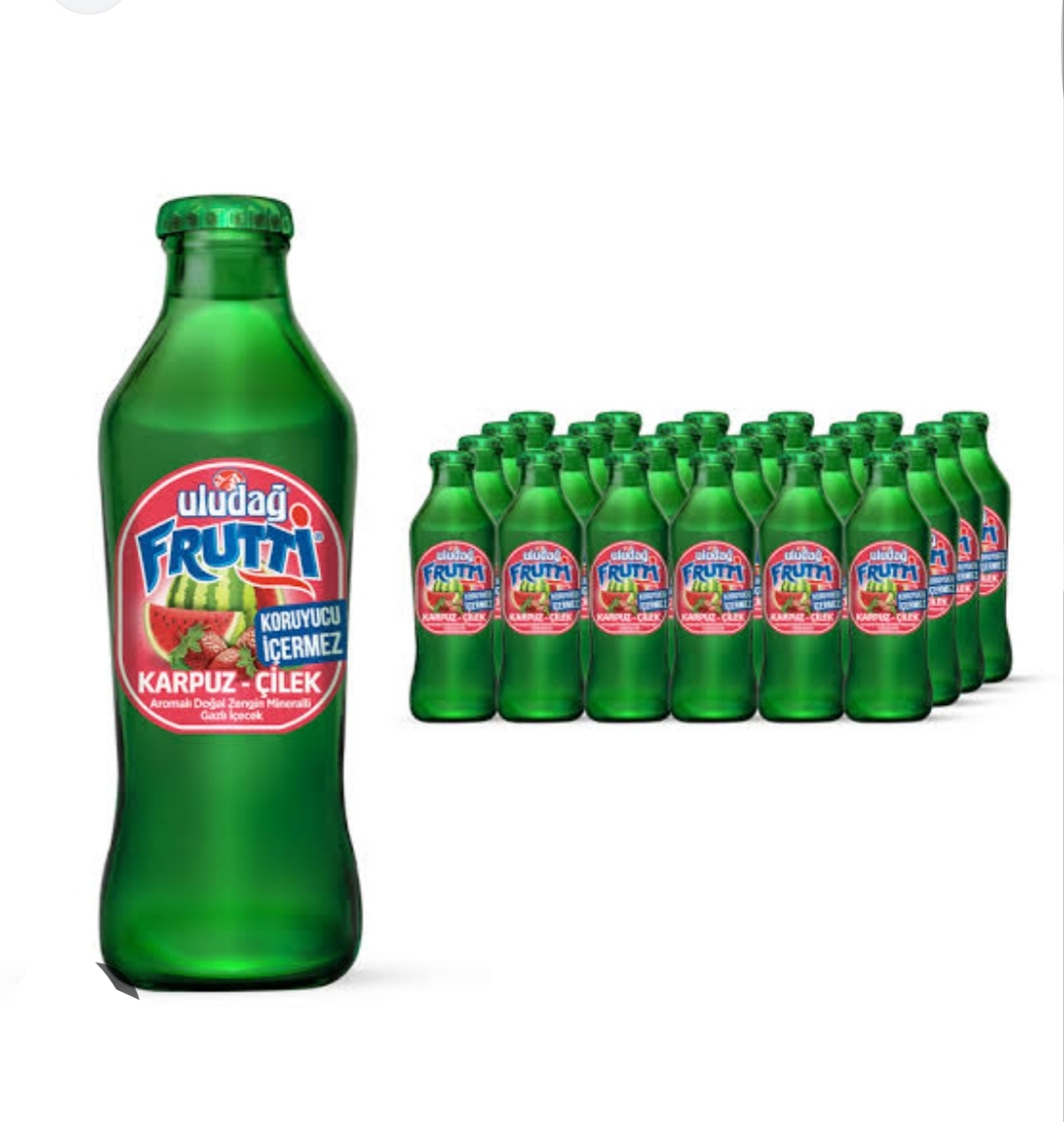 Uludağ Frutti Karpuz Çilek Soda 0.20 L 24 Lü